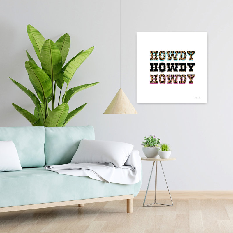 Howdy, art contemporain abstrait, H 24 po x l 24 po