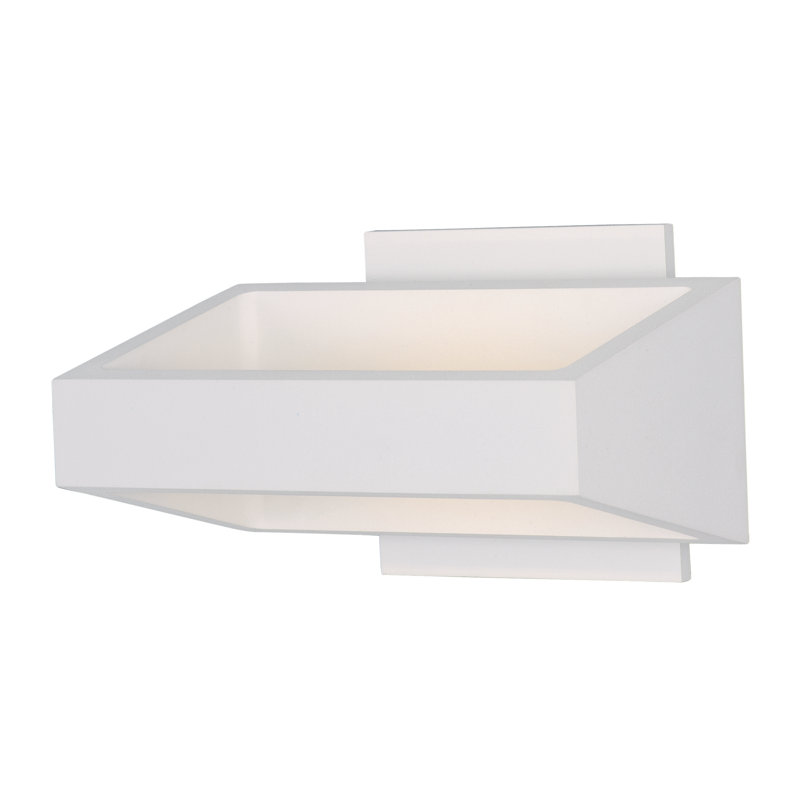 Azral LED Flush Mounted Sconce, White