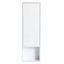 Meuble-lavabo autoportant 72 po avec 4 armoires de rangement et 2 armoires murales, tiroirs souples, contreplaqué blanc brillant