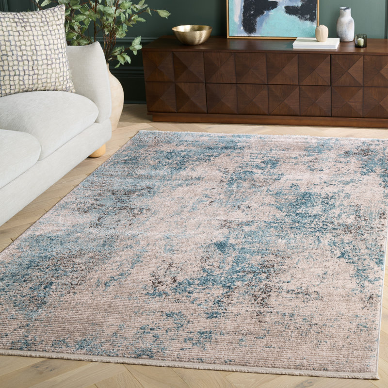 Shivan Performance Abstract Rug, Rectangle 5'3" x 7'6"