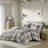 3PCS Full/Queen Plaid Duvet Cover Set