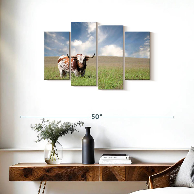 Oklahoman Texas Longhorn, H 22 po x l 36 po
