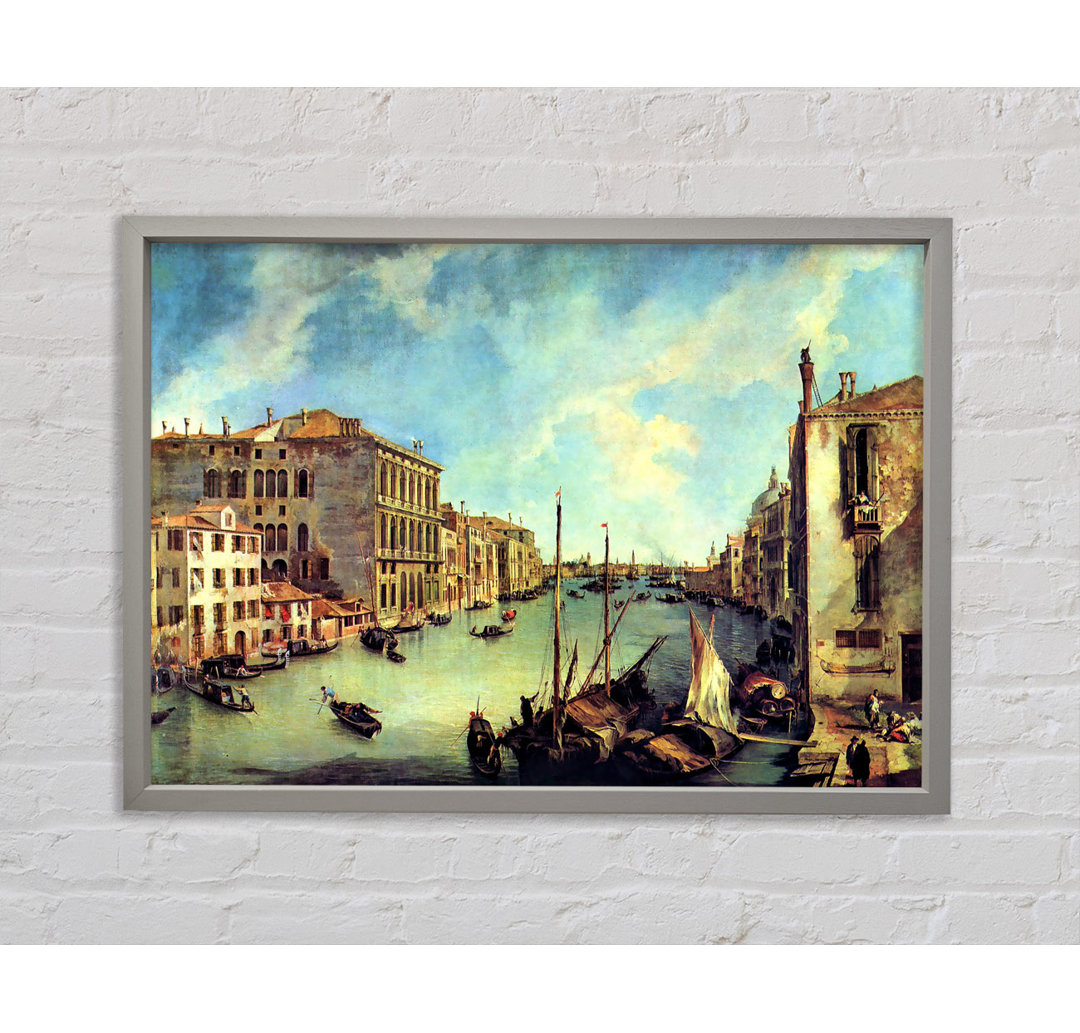 Canaletto Grand Canal bei San Vio - Einzelbildrahmen Kunstdrucke auf Leinwand