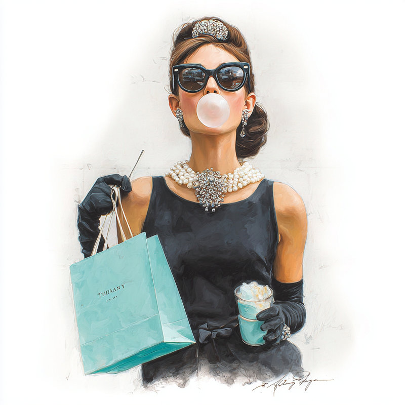 Art mural sur toile City Shopper