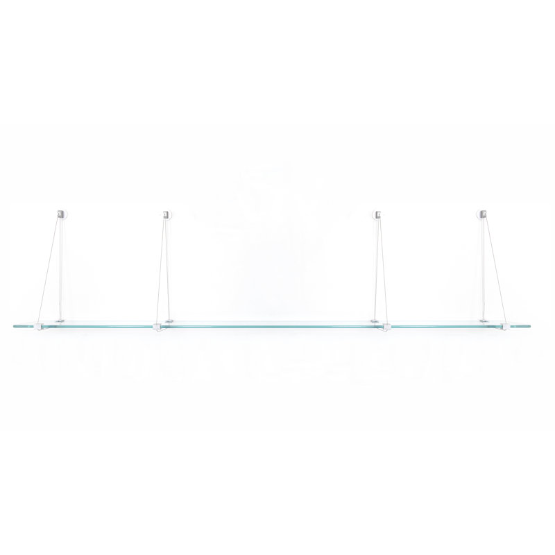 Bracket Shelf, Chrome, 16" H x 72" W x 8" D