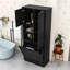 Grande armoire de rangement avec tablettes réglables et grand panier rabattable-822257337