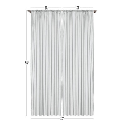 Flower Petals Semi Sheer Curtains