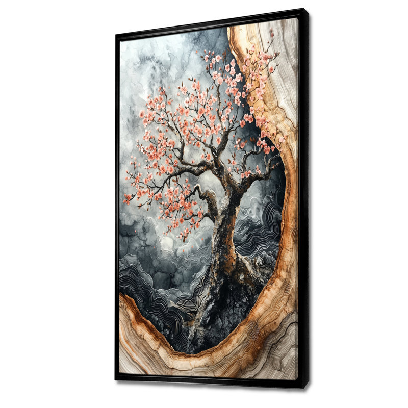 Henry II - impressions murales florales, H 60 po x l 28 po, Noir, Reproduction encadrée sans passe-partout
