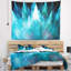 Tapisserie de conception abstract blue fractal crystals-28494444