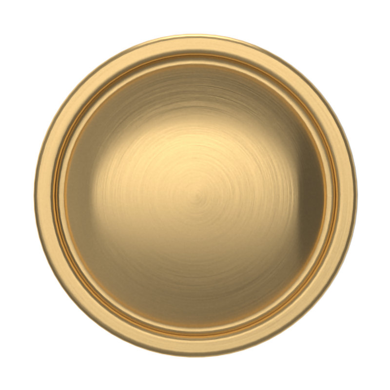 4403 Tulip Knob, 2", Satin Brass