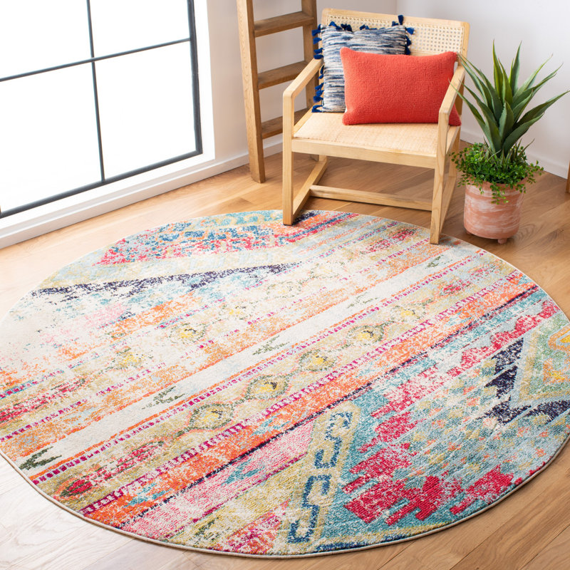 Barwicks Ikat Area Rug, Round 152cm