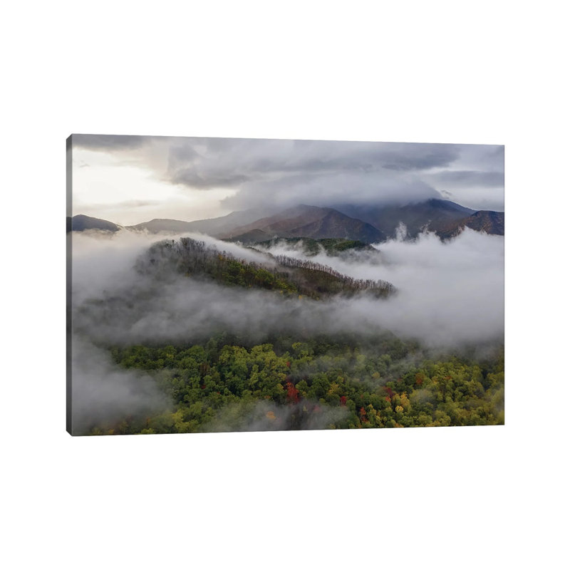 «The Smoky Mountains In The Fall», reproduction sur toile tendue, H 8 po x l 12 po x P 0,75 po