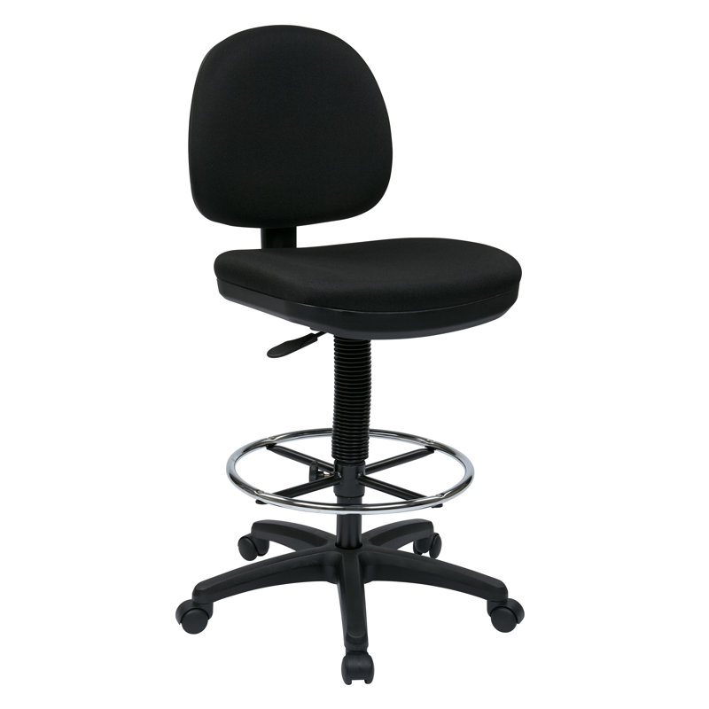 Office Star Products Drafting Chair, Icon - Black