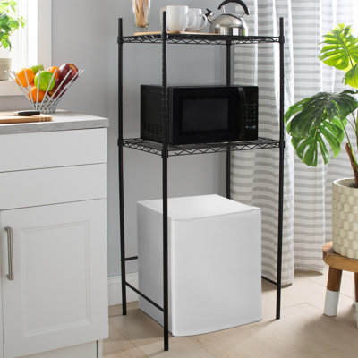 Étagère de rangement pour micro-ondes et mini-réfrigérateur H 53 po x l 24 po x P 18 po Galgano