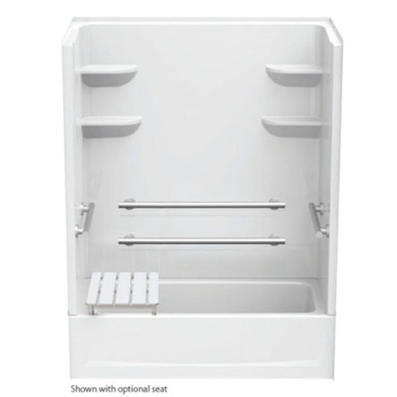 Module de douche composite 60" x 30" x 76" composite, Blocage, Partie