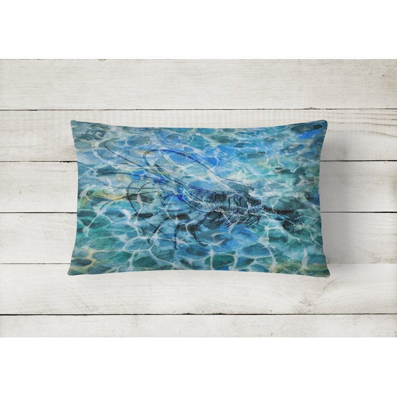 Shrimp Under water Lumbar Pillow