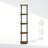 Shamblin 57.7" H x 11.6" W Corner Bookcase-1730236001