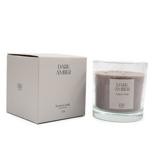 Scented Jar Candle with Glass Holder