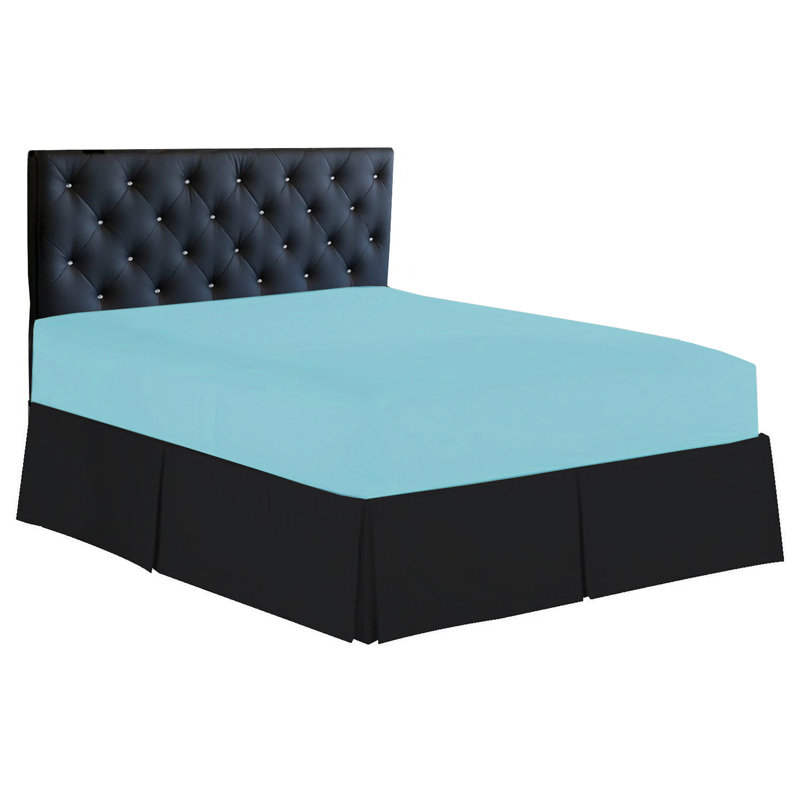 Drap-housse en microfibre 1500 fils, Turquoise, Grand lit