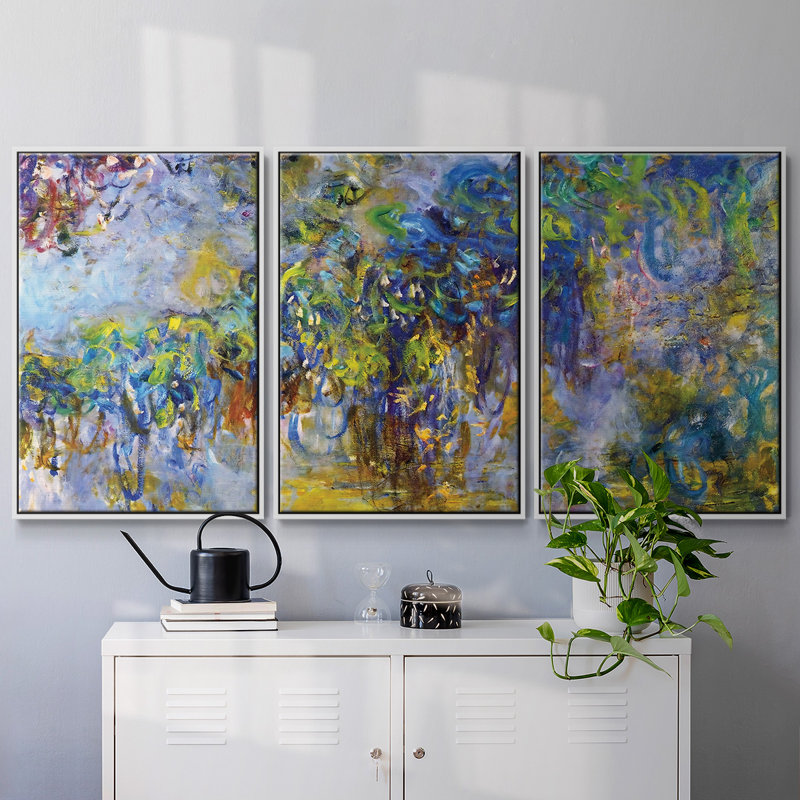 Wisteria, 1919, toile tendue avec châssis, H 36 po x l 75 po x P 2 po, Blanc