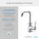 Parma Single Hole Bathroom Faucet with Drain Assembly