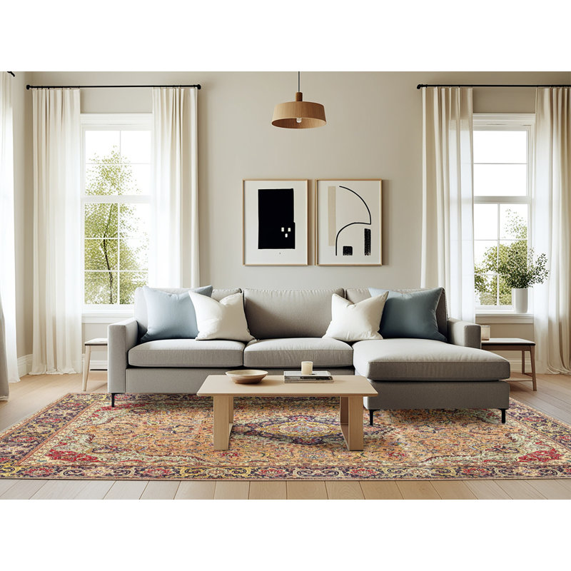 Oriental Indoor Rug, Rectangle 6' x 9'