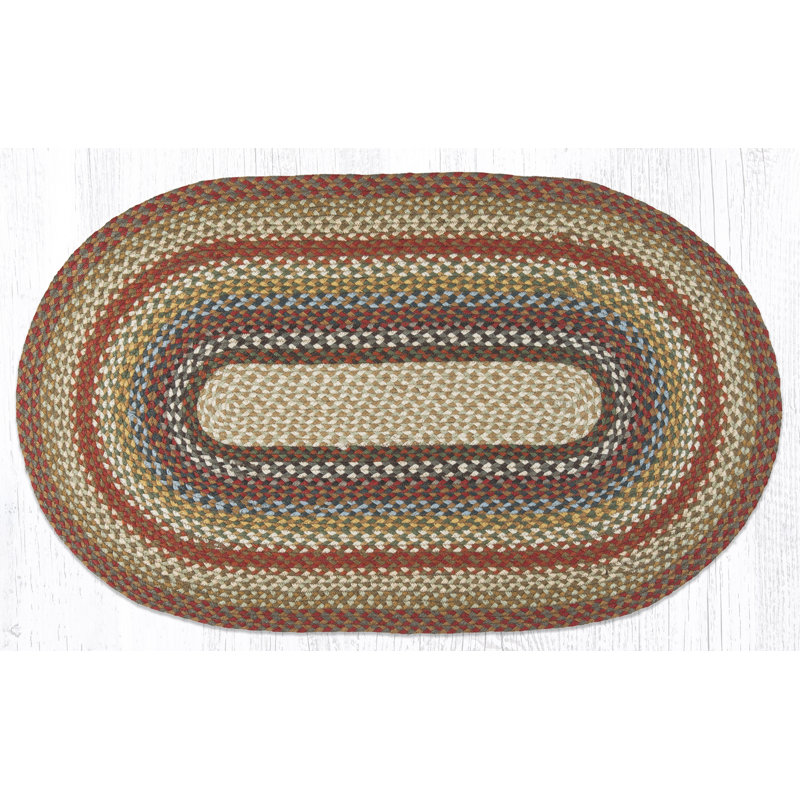  Tapis en jute tressés à la main Eco-Conscious, Ovale 2 pi 3 po x 3 pi 9 po