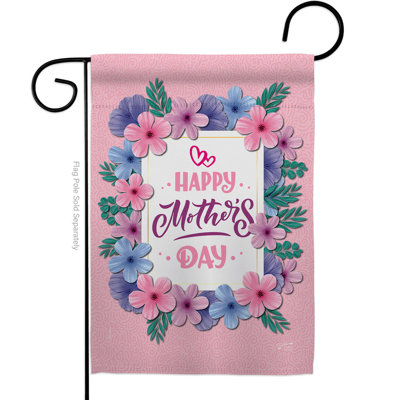 Drapeau de jardin à 2 côtés en polyester 19 x 13 po
