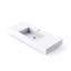 Lavabo de salle de bain rectangulaire en pierre 47,2 po