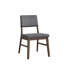Ensemble de 2 chaises d'appoint en velours côtelé et finition noyer gris Seda-1310915370