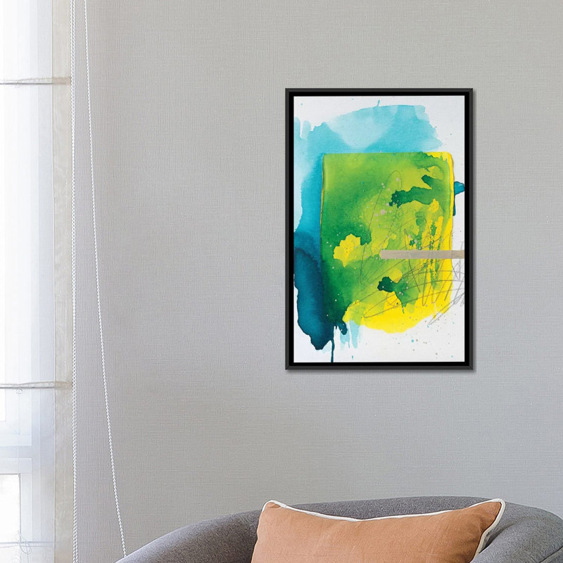 «Eggs over Easy», reproduction sur toile, H 26 po x l 18 po x P 1,5 po, Toile avec cadre noir, Pas de tapis