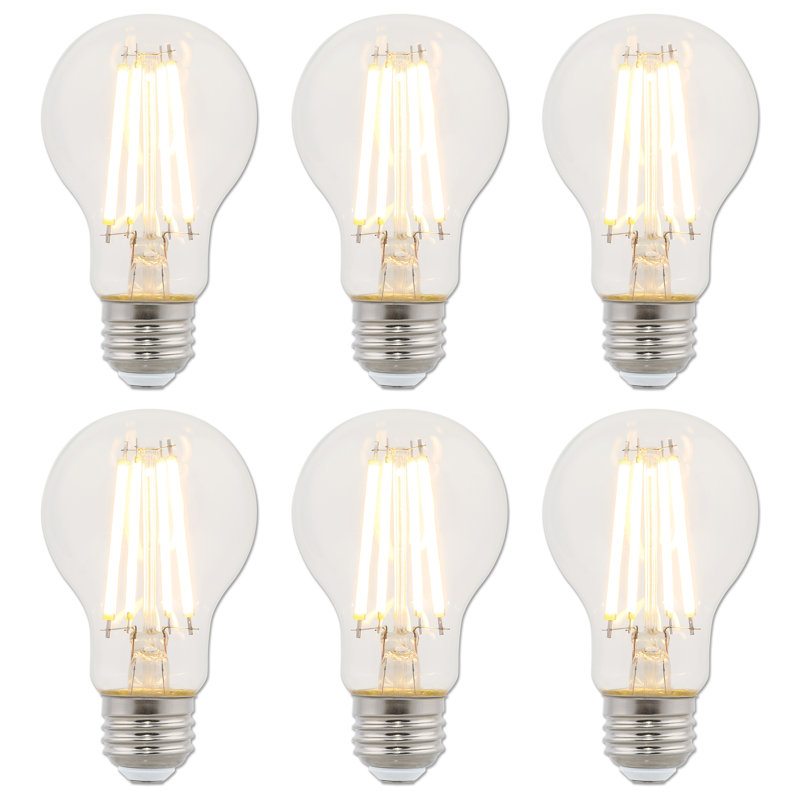 8 watts (équivalent à 75 watts), ampoule DEL intelligente A19, à intensité variable, blanc chaud (2 700 K) E26 / base moyenne (standard)