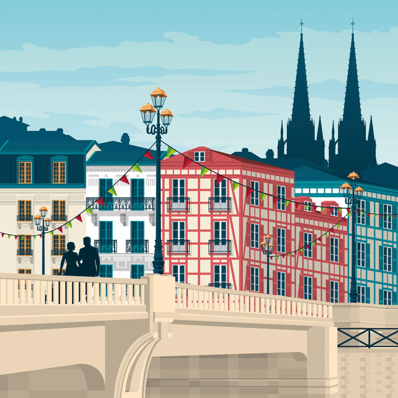 Bayonne by Andy Warhol - No Frame Print, 70cm H x 50cm W