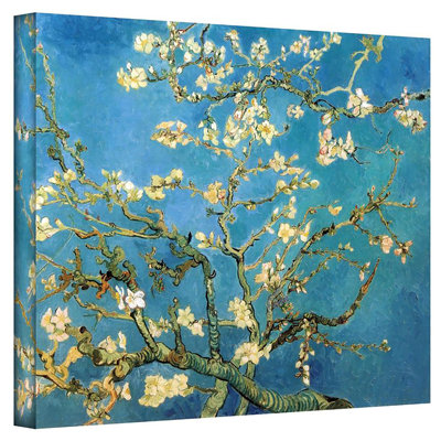 «Almond Blossoms» par Vincent Van Gogh, reproduction d'art graphique sur toile