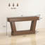 Console 63 pouces rétro, table d'entrée étroite avec tablette ouverte, canapé pour le salon, couloir, brun-1089118957