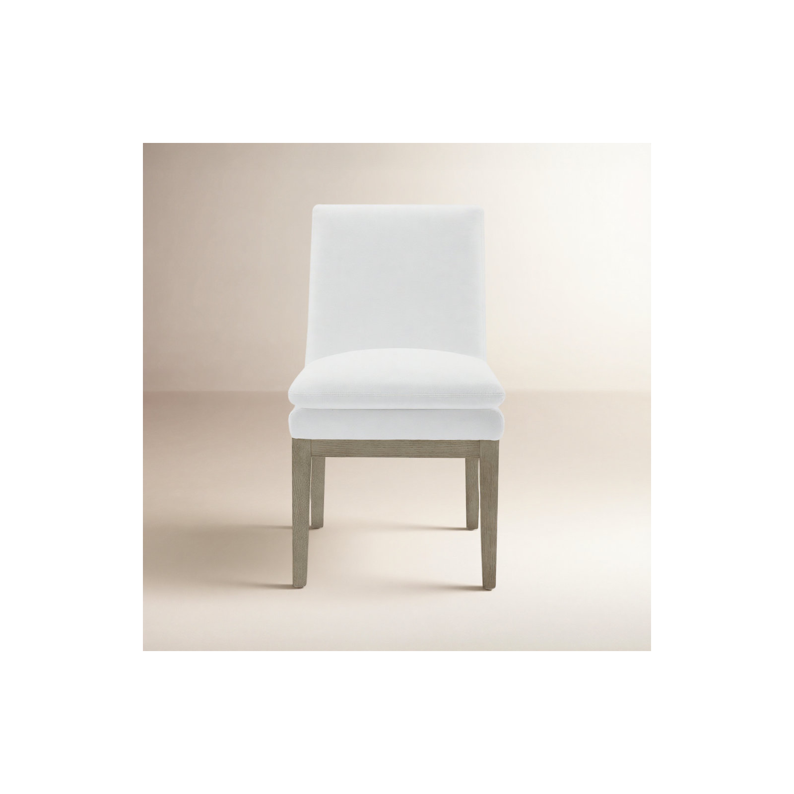 Bethea Upholstered Back Side Chair, Tweed Prestige Pearl/Gray
