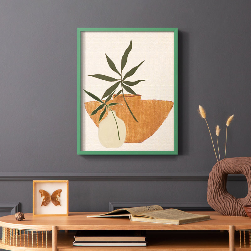 «Santa Fe Still Life II», reproduction encadrée - bois massif, Vert, H 28 po x l 22 po