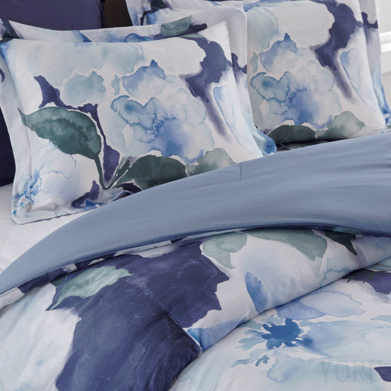 Ensemble d'édredon pour grand lit 7 pièces, Bleu multi