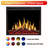 36"Electric Fireplace Insert,Four 3D Color with Log and Flame, Adjustable Flame Speed-1518777608