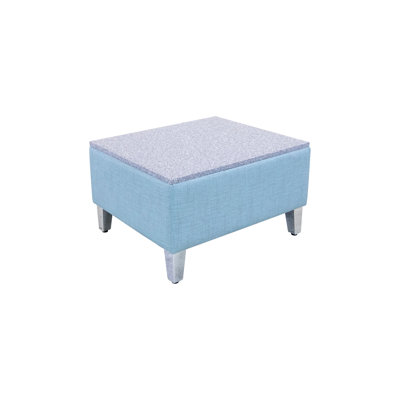 AmTab - SoftSeatingTable-02-EC - Soft Seating Table - Free Standing End Table with Legs - Solid Surface Top - 26.5"W x 22"L x 15.5"H