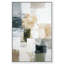 Décoration murale encadrée, "Deep Green and Cream I" par Art Remedy, cadre blanc, 20 x 30-912664395-912664390