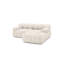 2 Seater Velvet Sofa & Chaise