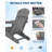 All-Weather HDPE Folding Adirondack Chair Set of 2 with Side Table – Wooden Texture, Cup Holder, Outdoor Patio Chairs for Garden, Fire Pit – Embossed Wood Grain-Gray 2 Chairs + 1 Side Table-799515612
