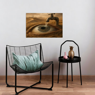 Eye Wide Open Abstract Contemporary Wall Art Print by Katie Towers - Wrapped Canvas Print