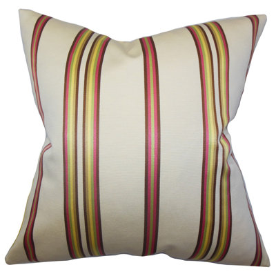 Coussin décoratif à rayures