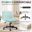 Chaise de travail pivotante en tissu Caelie-105049651