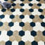 Mosaicore Noir Hexagon 10.375'' x 0.25'' x 8.2mm Luxury Vinyl Tile-59480816