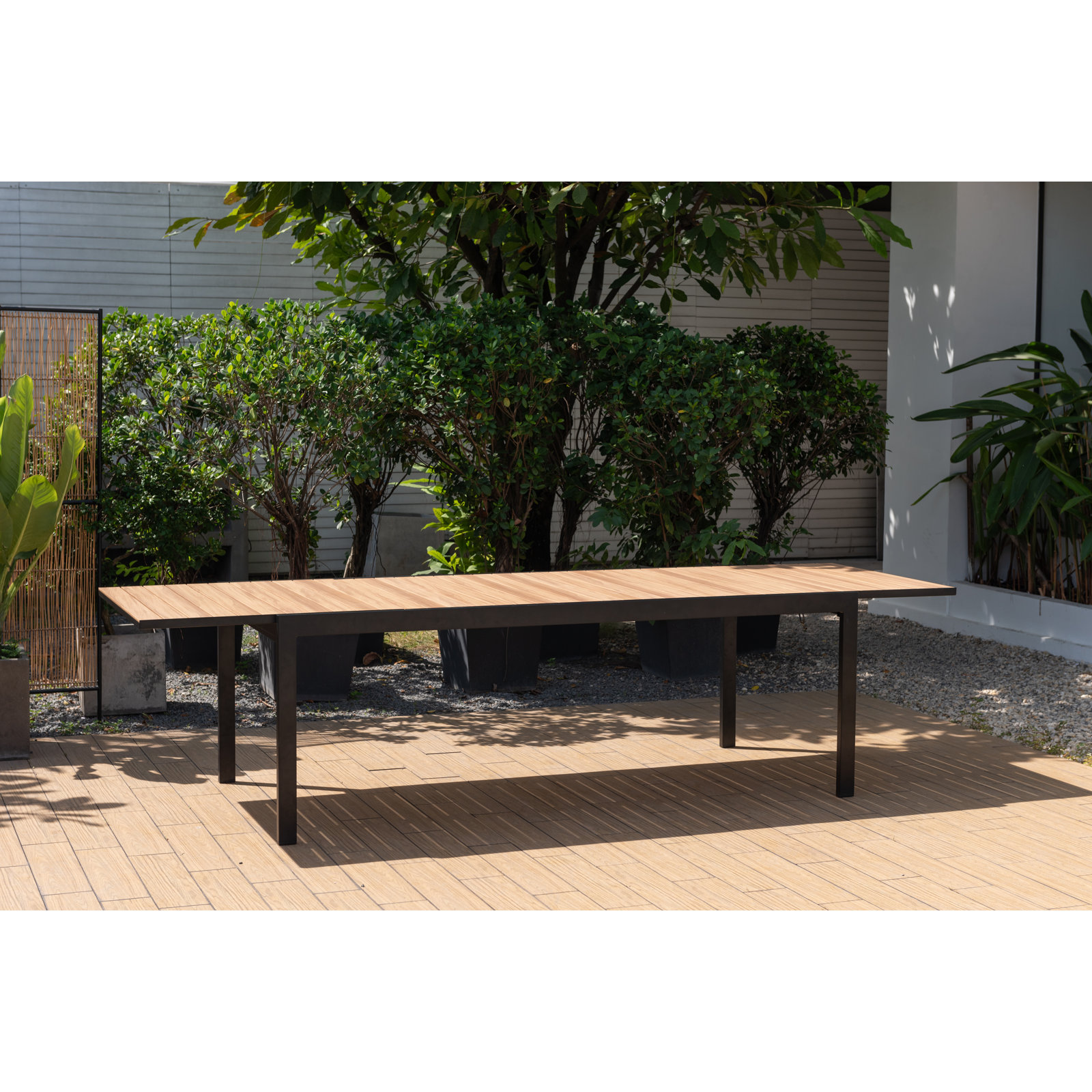Cenka 118" Extendable Patio Dining Table