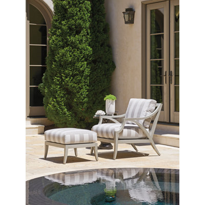 Silver Sands Patio Lounge Chair with Sunbrella Cushions