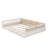 Upholstered Platform Bed Frame with Safety Guardrail-128932948